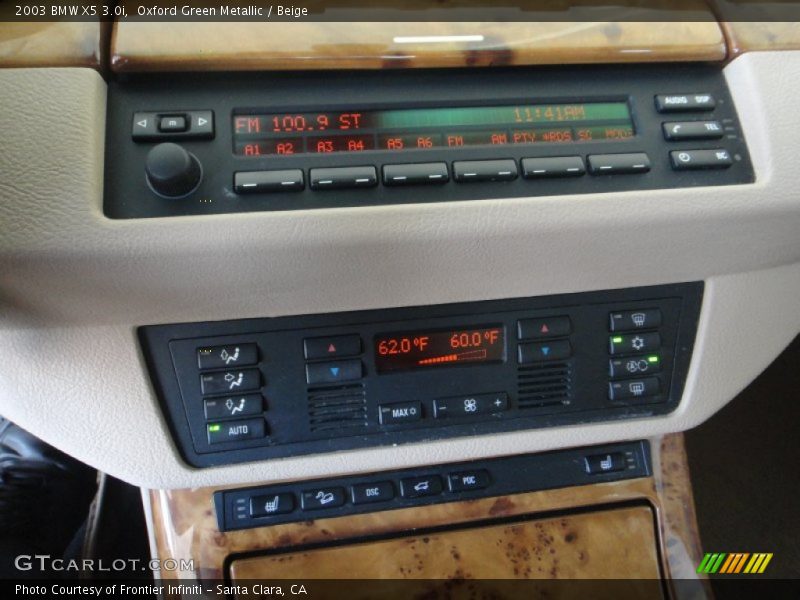 Oxford Green Metallic / Beige 2003 BMW X5 3.0i