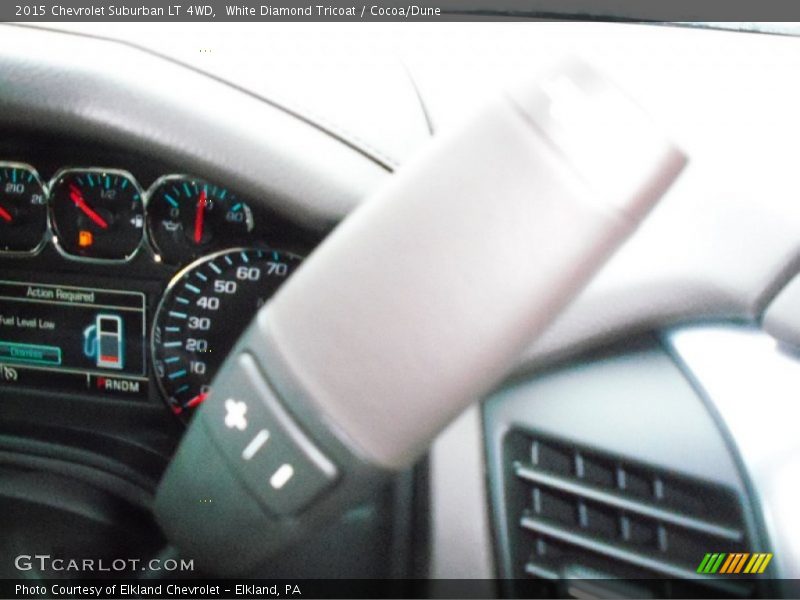 White Diamond Tricoat / Cocoa/Dune 2015 Chevrolet Suburban LT 4WD