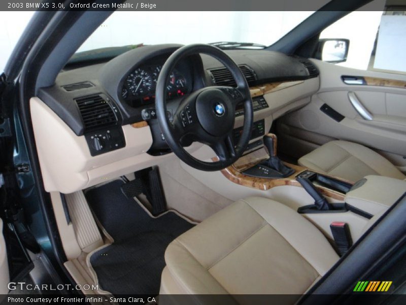 Oxford Green Metallic / Beige 2003 BMW X5 3.0i