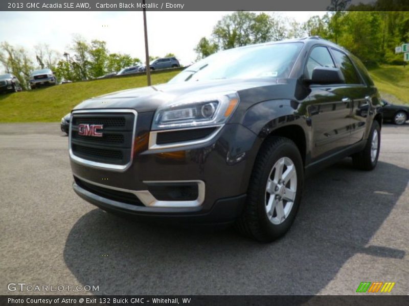 Carbon Black Metallic / Ebony 2013 GMC Acadia SLE AWD