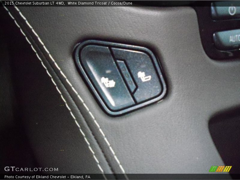 White Diamond Tricoat / Cocoa/Dune 2015 Chevrolet Suburban LT 4WD