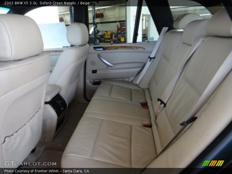 Oxford Green Metallic / Beige 2003 BMW X5 3.0i