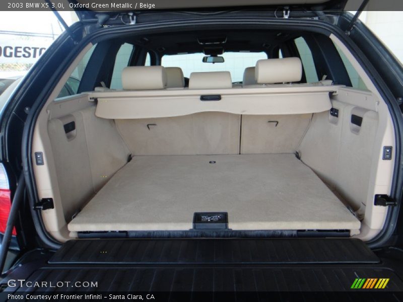 Oxford Green Metallic / Beige 2003 BMW X5 3.0i