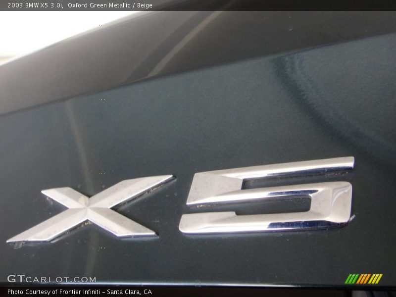 Oxford Green Metallic / Beige 2003 BMW X5 3.0i