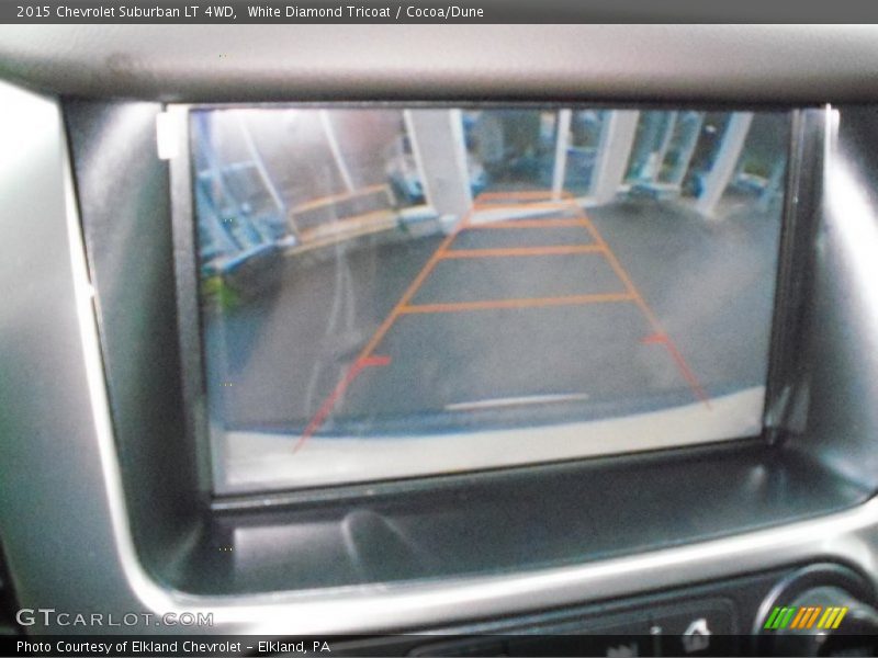 White Diamond Tricoat / Cocoa/Dune 2015 Chevrolet Suburban LT 4WD