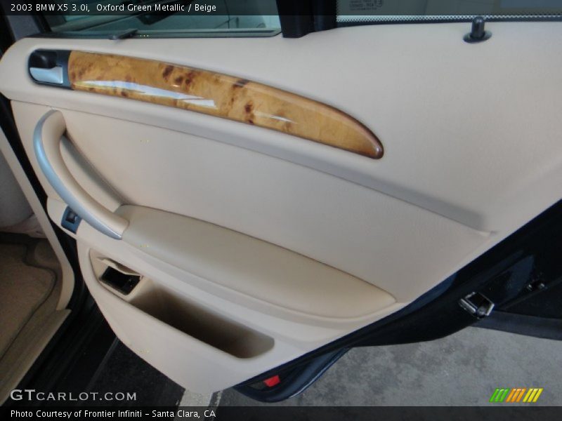 Oxford Green Metallic / Beige 2003 BMW X5 3.0i