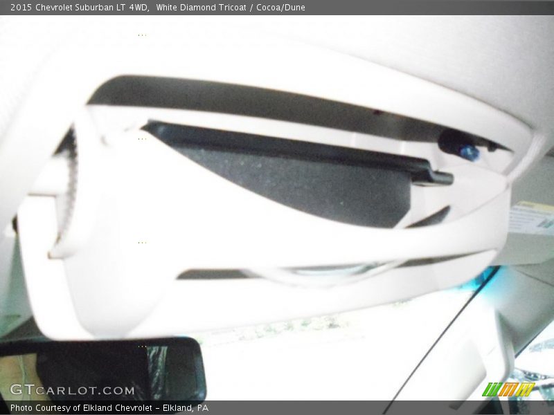 White Diamond Tricoat / Cocoa/Dune 2015 Chevrolet Suburban LT 4WD