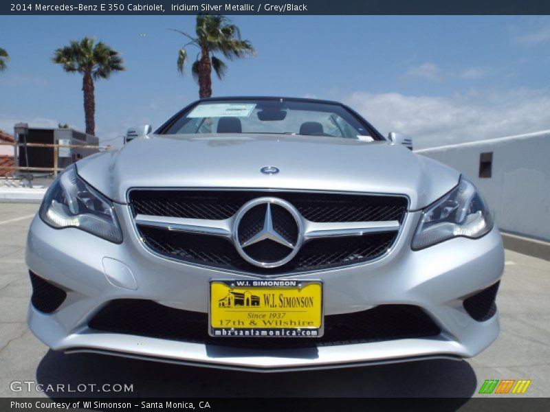 Iridium Silver Metallic / Grey/Black 2014 Mercedes-Benz E 350 Cabriolet