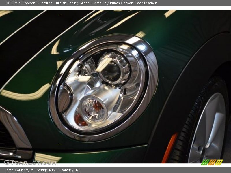 British Racing Green II Metallic / Punch Carbon Black Leather 2013 Mini Cooper S Hardtop