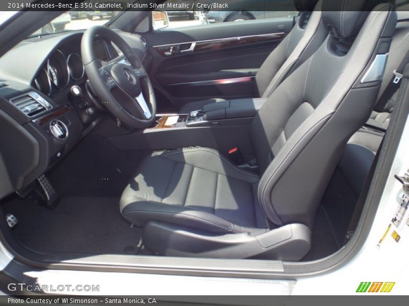 Iridium Silver Metallic / Grey/Black 2014 Mercedes-Benz E 350 Cabriolet