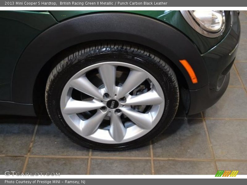 British Racing Green II Metallic / Punch Carbon Black Leather 2013 Mini Cooper S Hardtop