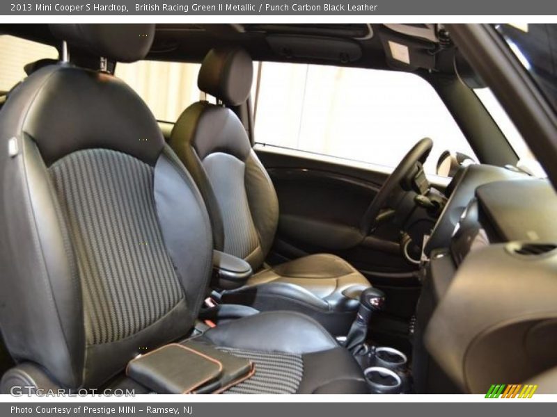 British Racing Green II Metallic / Punch Carbon Black Leather 2013 Mini Cooper S Hardtop