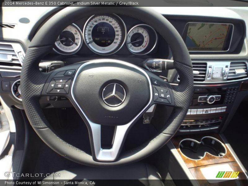 Iridium Silver Metallic / Grey/Black 2014 Mercedes-Benz E 350 Cabriolet