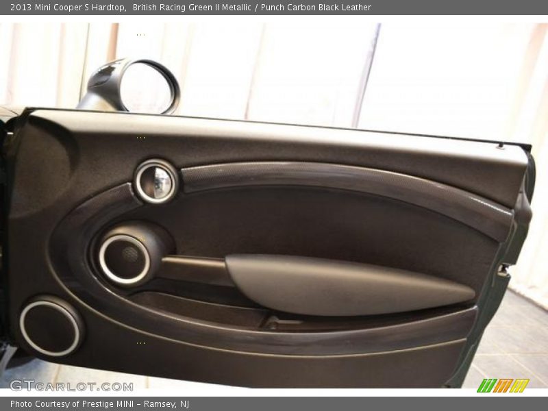 British Racing Green II Metallic / Punch Carbon Black Leather 2013 Mini Cooper S Hardtop
