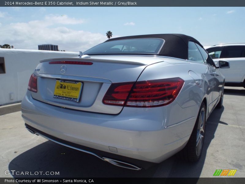 Iridium Silver Metallic / Grey/Black 2014 Mercedes-Benz E 350 Cabriolet