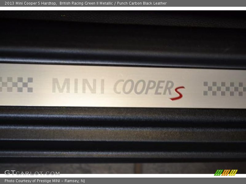 British Racing Green II Metallic / Punch Carbon Black Leather 2013 Mini Cooper S Hardtop
