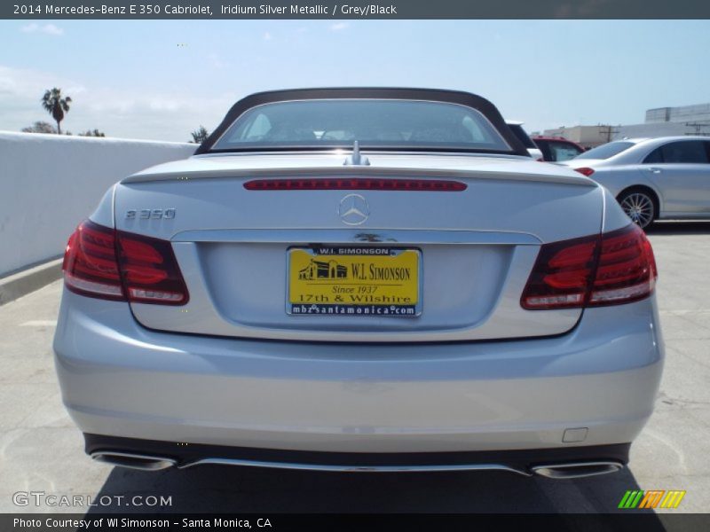 Iridium Silver Metallic / Grey/Black 2014 Mercedes-Benz E 350 Cabriolet