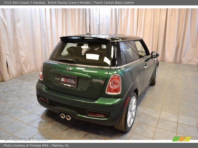 British Racing Green II Metallic / Punch Carbon Black Leather 2013 Mini Cooper S Hardtop