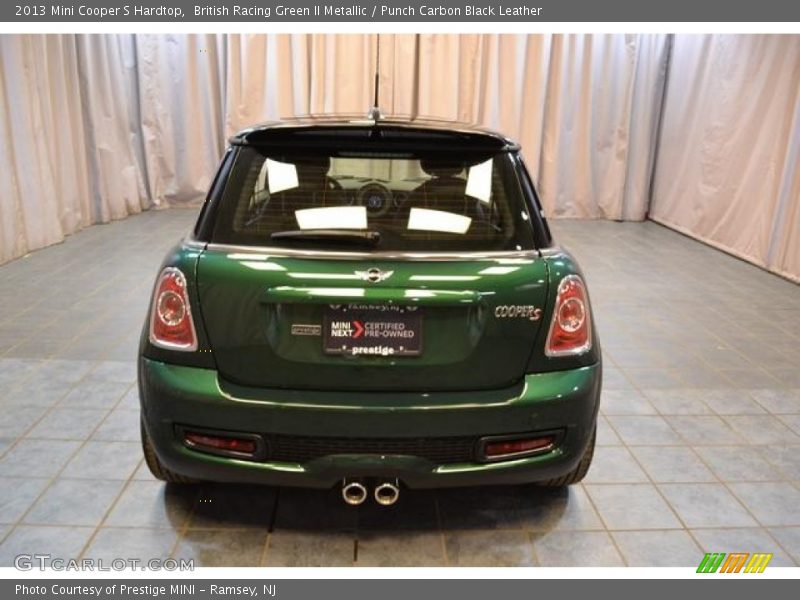 British Racing Green II Metallic / Punch Carbon Black Leather 2013 Mini Cooper S Hardtop