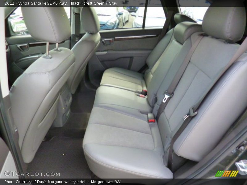 Black Forest Green / Gray 2012 Hyundai Santa Fe SE V6 AWD