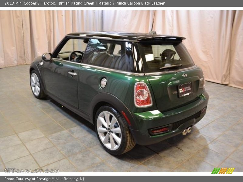 British Racing Green II Metallic / Punch Carbon Black Leather 2013 Mini Cooper S Hardtop