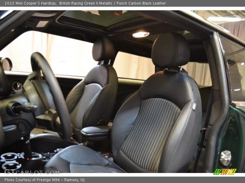 British Racing Green II Metallic / Punch Carbon Black Leather 2013 Mini Cooper S Hardtop