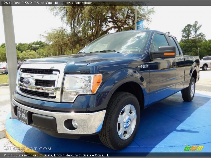 Blue Jeans / Pale Adobe 2014 Ford F150 XLT SuperCab