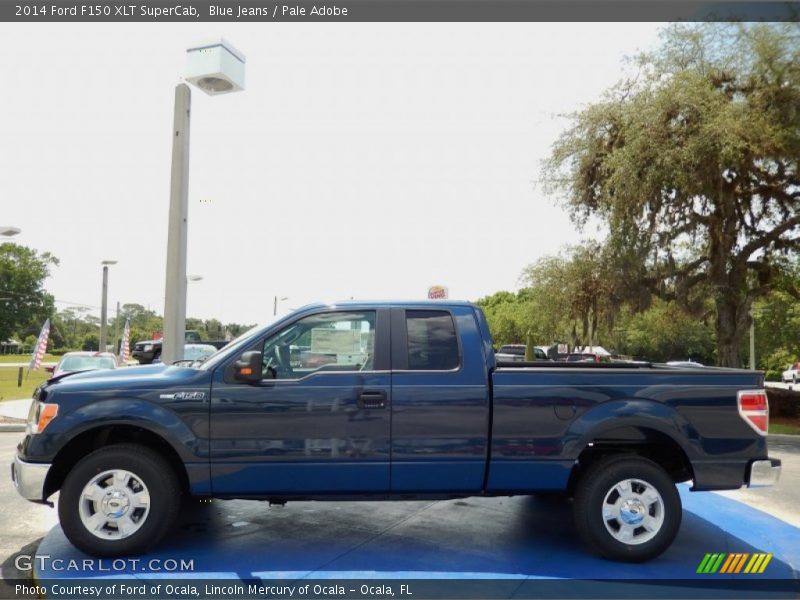Blue Jeans / Pale Adobe 2014 Ford F150 XLT SuperCab