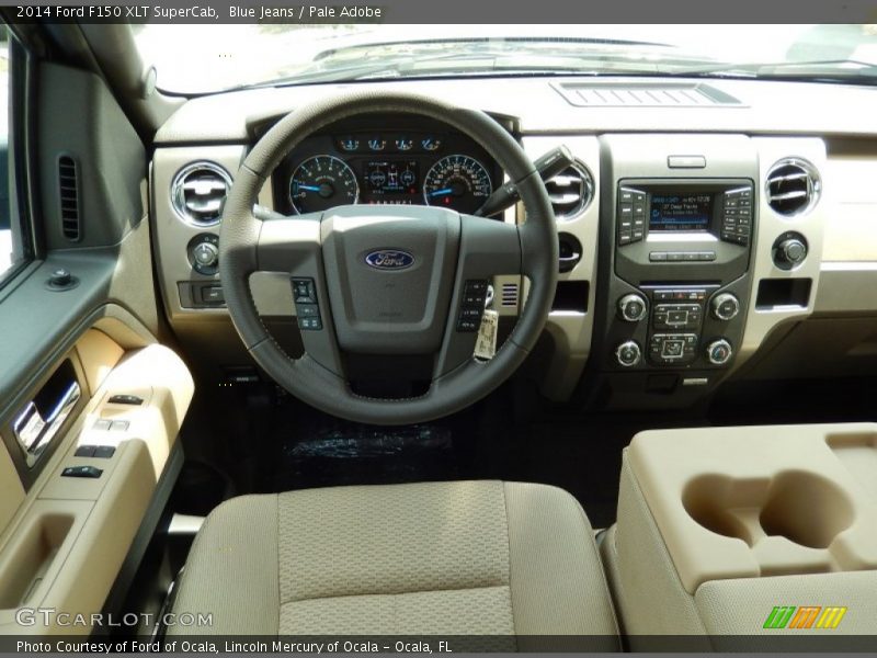 Blue Jeans / Pale Adobe 2014 Ford F150 XLT SuperCab