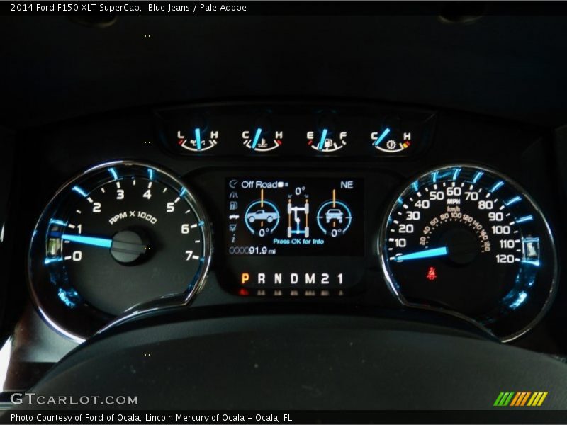Blue Jeans / Pale Adobe 2014 Ford F150 XLT SuperCab