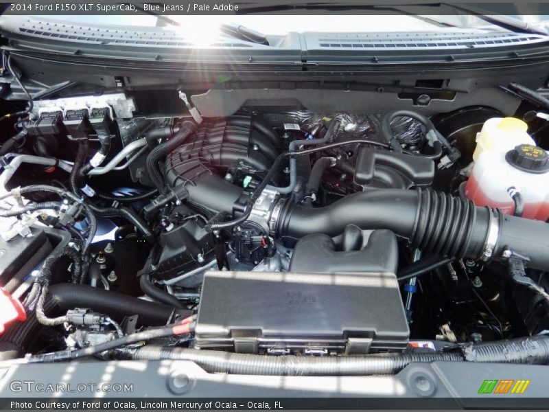 Blue Jeans / Pale Adobe 2014 Ford F150 XLT SuperCab