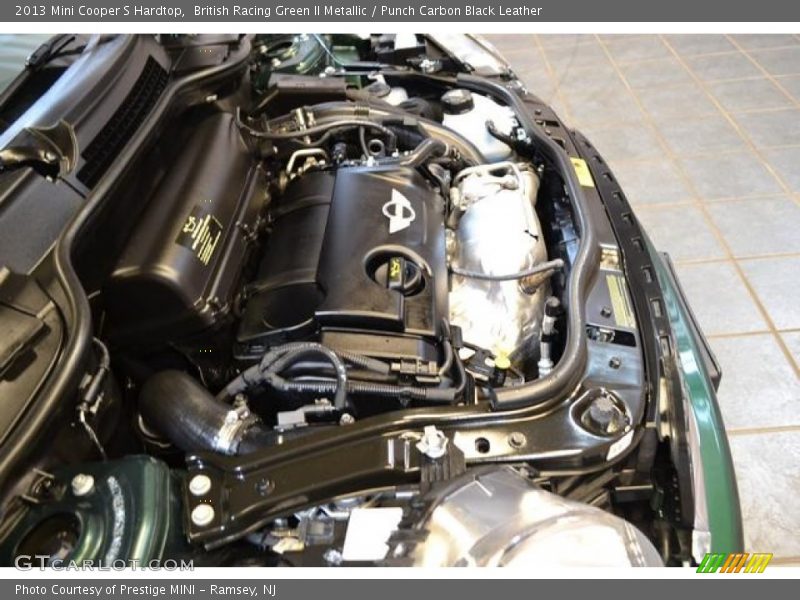 British Racing Green II Metallic / Punch Carbon Black Leather 2013 Mini Cooper S Hardtop