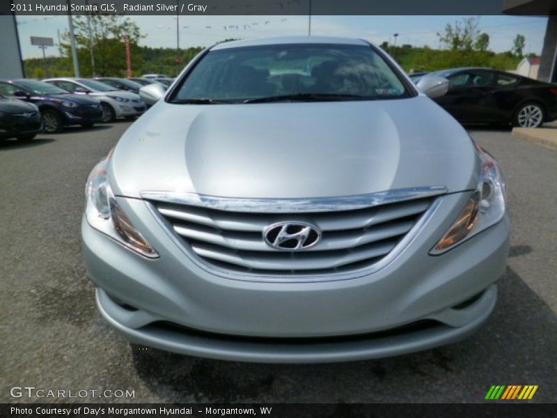 Radiant Silver / Gray 2011 Hyundai Sonata GLS