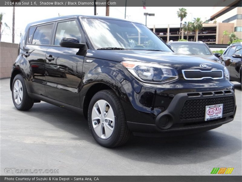 Shadow Black / Black Diamond Woven Cloth 2014 Kia Soul 1.6