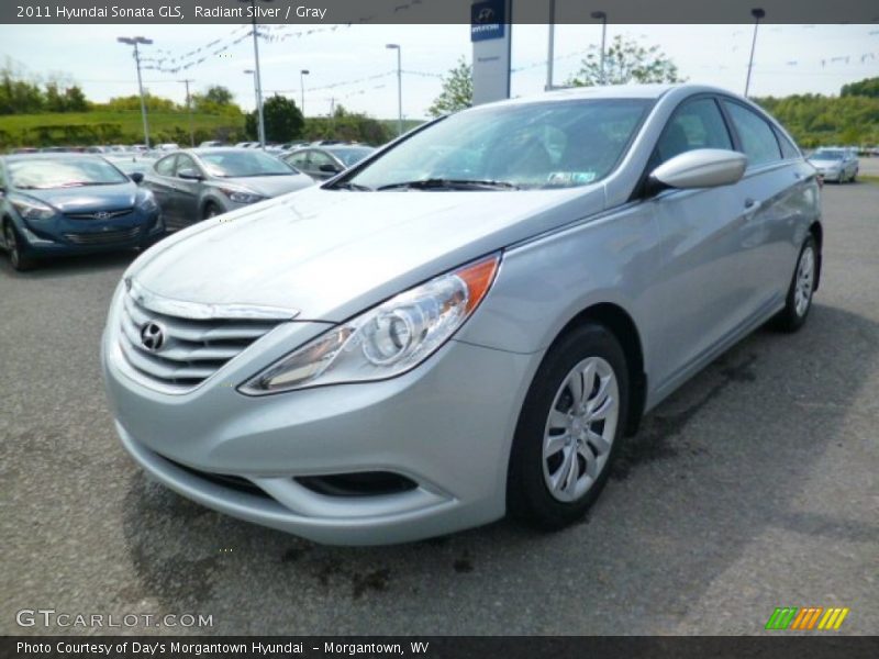 Radiant Silver / Gray 2011 Hyundai Sonata GLS