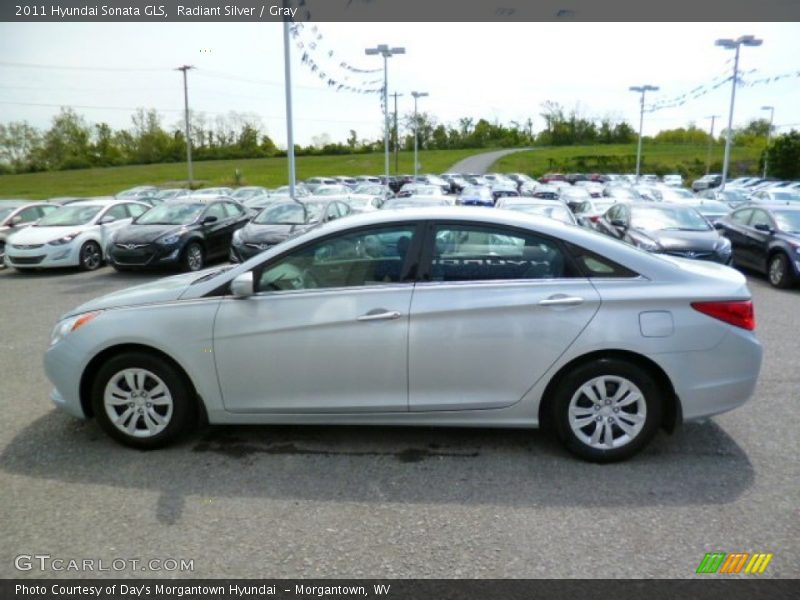 Radiant Silver / Gray 2011 Hyundai Sonata GLS