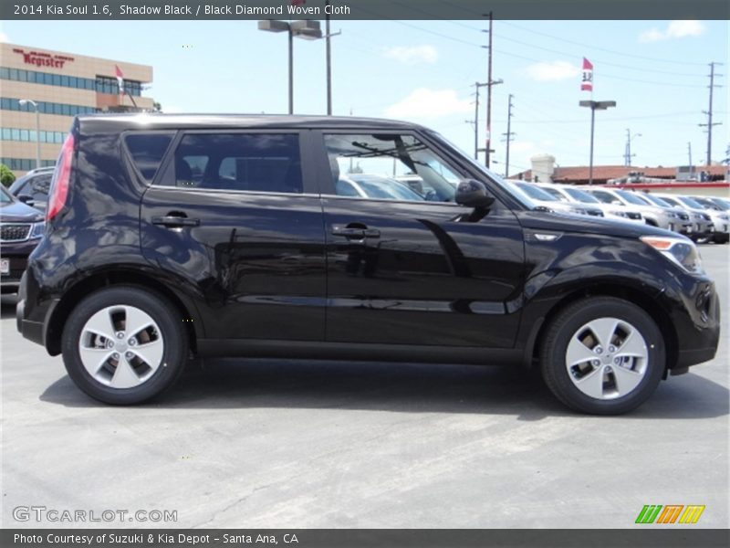Shadow Black / Black Diamond Woven Cloth 2014 Kia Soul 1.6
