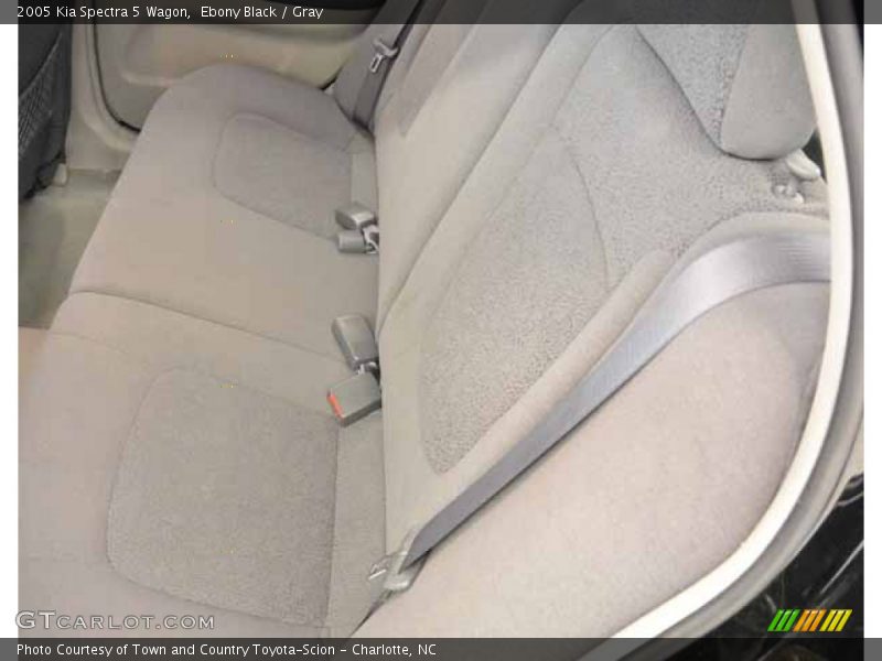 Ebony Black / Gray 2005 Kia Spectra 5 Wagon