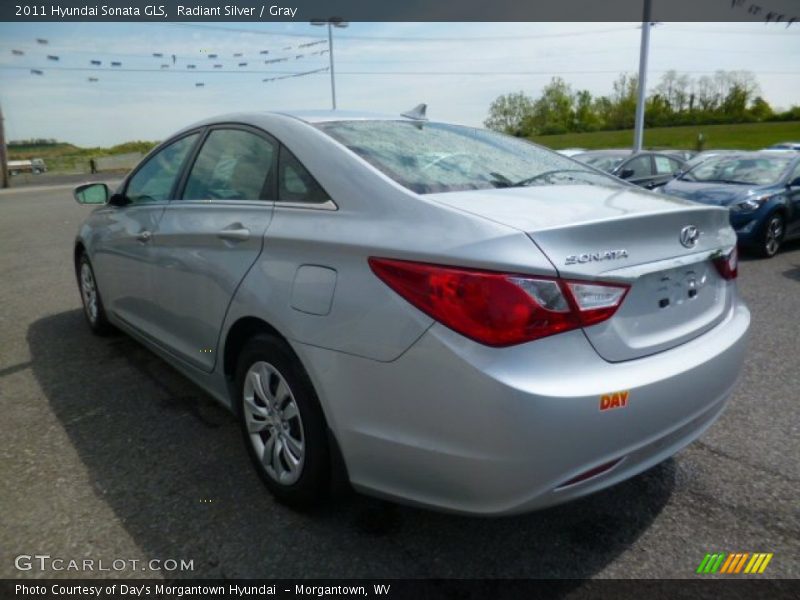 Radiant Silver / Gray 2011 Hyundai Sonata GLS