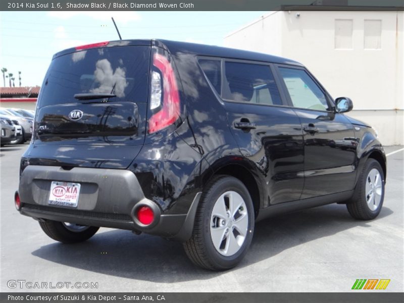Shadow Black / Black Diamond Woven Cloth 2014 Kia Soul 1.6