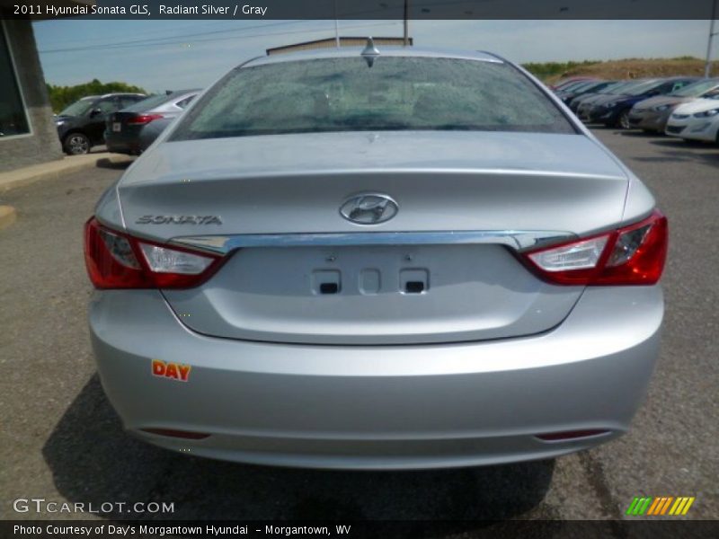 Radiant Silver / Gray 2011 Hyundai Sonata GLS