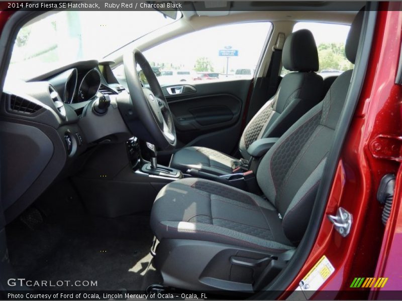 Ruby Red / Charcoal Black 2014 Ford Fiesta SE Hatchback