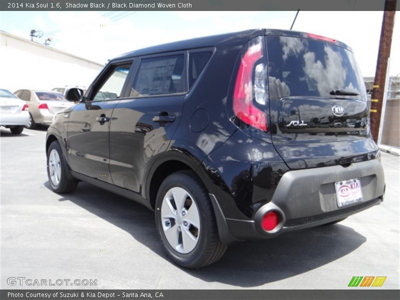 Shadow Black / Black Diamond Woven Cloth 2014 Kia Soul 1.6