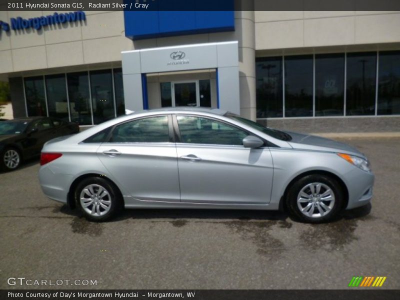 Radiant Silver / Gray 2011 Hyundai Sonata GLS