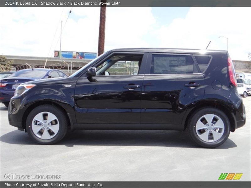 Shadow Black / Black Diamond Woven Cloth 2014 Kia Soul 1.6