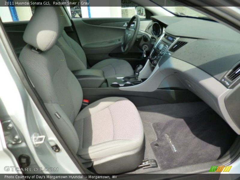 Radiant Silver / Gray 2011 Hyundai Sonata GLS