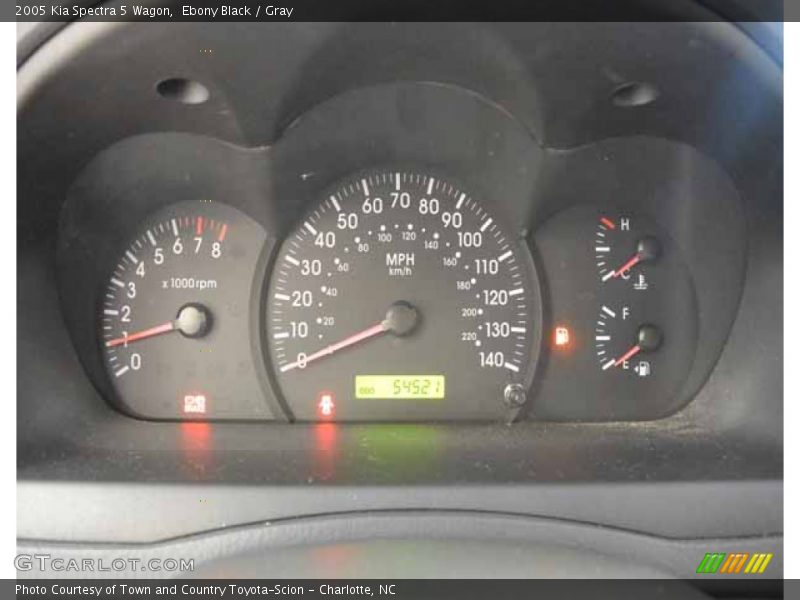 Ebony Black / Gray 2005 Kia Spectra 5 Wagon