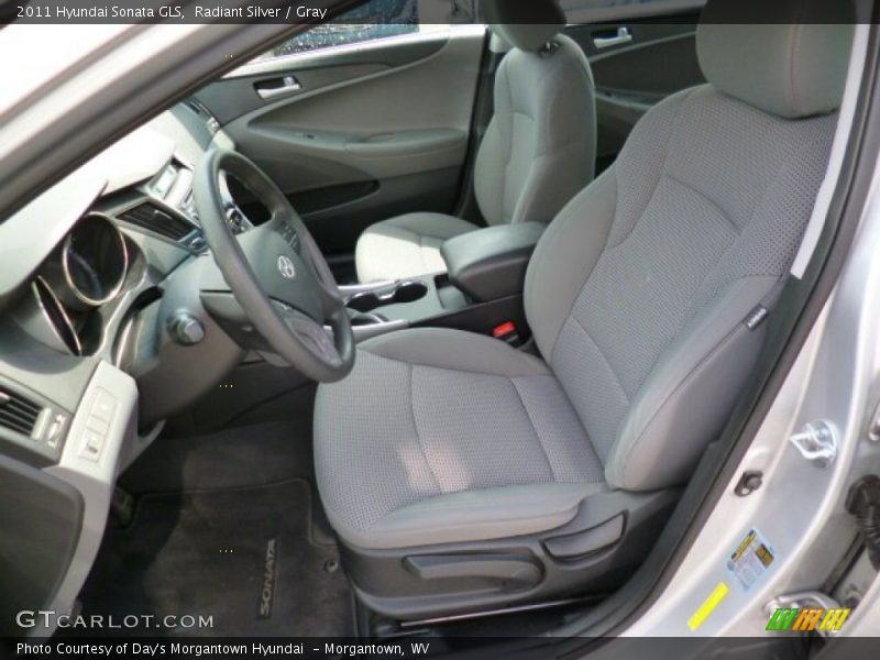 Radiant Silver / Gray 2011 Hyundai Sonata GLS