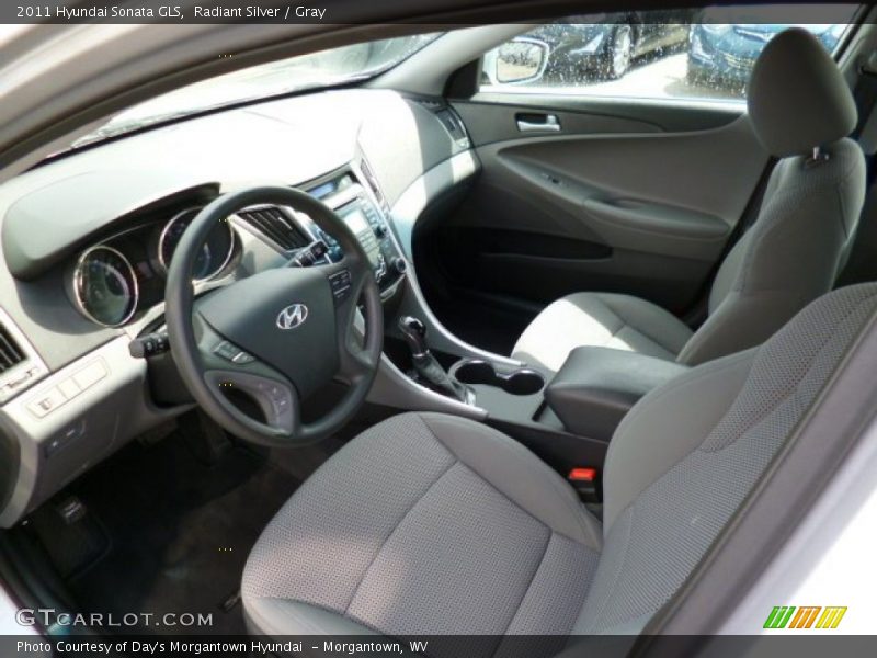 Radiant Silver / Gray 2011 Hyundai Sonata GLS