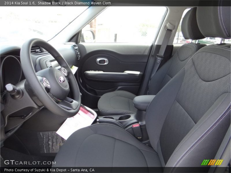 Shadow Black / Black Diamond Woven Cloth 2014 Kia Soul 1.6